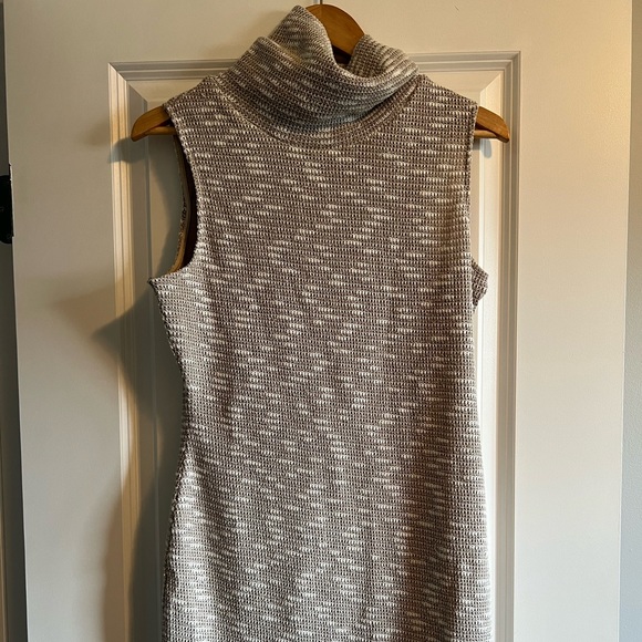 Sadie & Sage Sweet Citadel Turtlel Neck Dress in Oatmeal - Medium - Picture 5 of 8